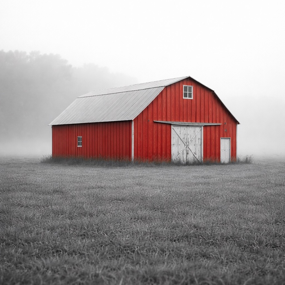 Rustic Red Barn Photography Print